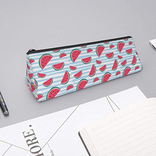 Watermelon Small Capacity Triangle Pen Bag,Compact Zipper Pencil P...