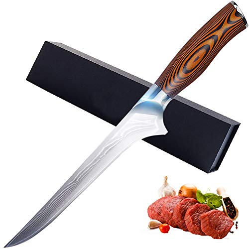 Jasni 6 Inch Boning Knife- Super Sharp VG-10 Damascus Steel Boning...