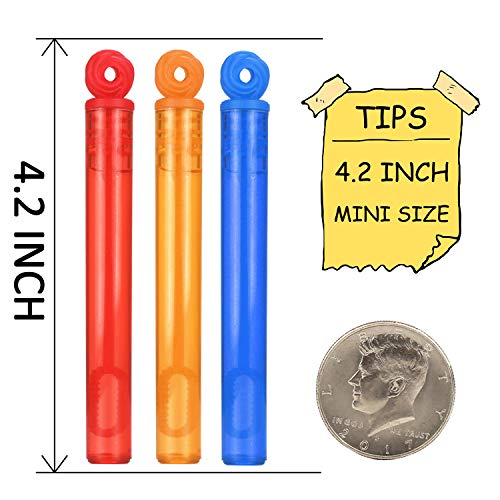 32-Piece 8 Colors Mini Bubble Wands Assortment Party Favors Toys f...
