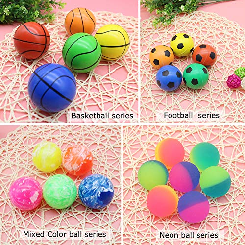 Jatidne 24 Pieces Bouncy Balls Party Favors for Kids Party Bags Fi...