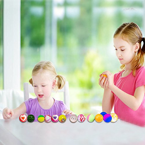 Jatidne 24 Pieces Bouncy Balls Party Favors for Kids Party Bags Fi...