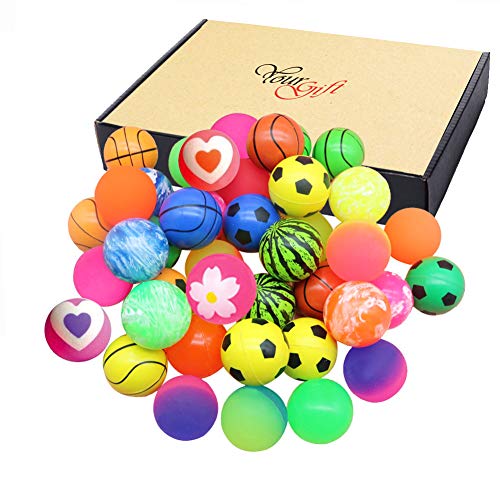 Jatidne 24 Pieces Bouncy Balls Party Favors for Kids Party Bags Fi...