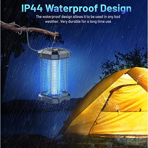 Jawlark Bug Zapper Outdoor, 4200V Electric Mosquito Zapper Indoor,...