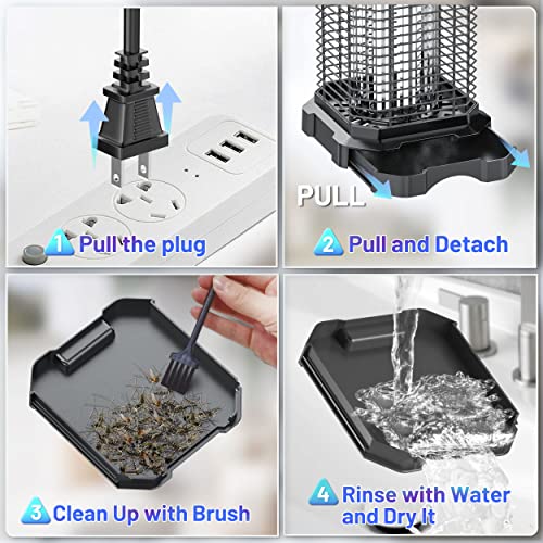 Jawlark Bug Zapper Outdoor, 4200V Electric Mosquito Zapper Indoor,...