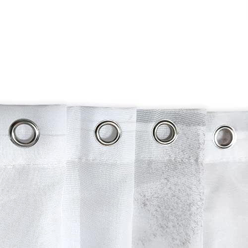 JAWO Farmhouse Highland Cow Fabric Shower Curtain, Cow Shower Curt...