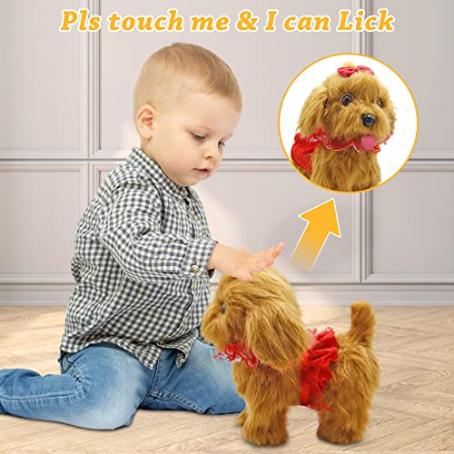 Toy Dog Walk and Bark, Sing, Tail, Lick, Repeat What You Say, Toys...