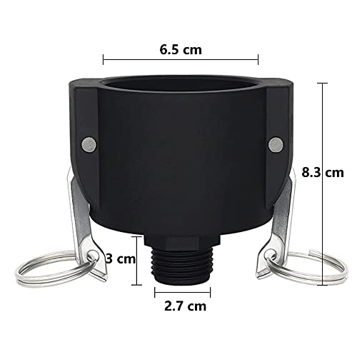 275 330 Gallon IBC Tote Tank Drain Adapter Fittings 2 Cam Lock x ...