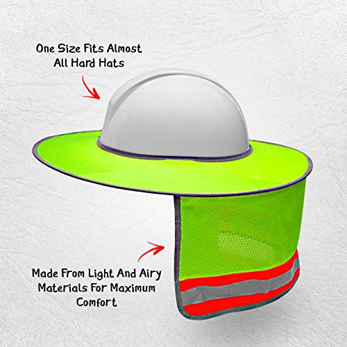 3 Pack - Sun Visor Hard Hat Sun Shield- Fitted with Ventilation Ho...
