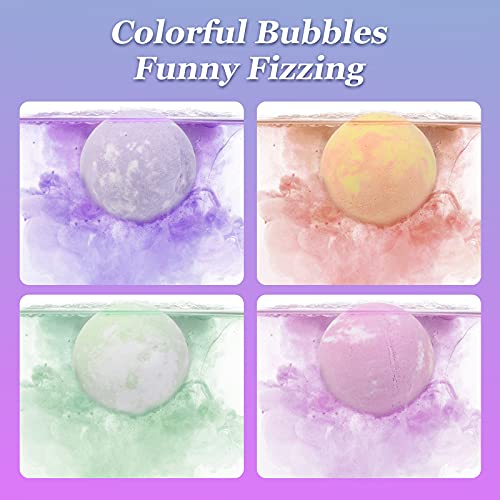 Bath Bombs Extra Large Bath Bomb Fizzies with Pure Essential Oils,...