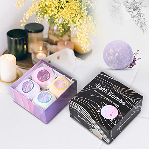 Bath Bombs Extra Large Bath Bomb Fizzies with Pure Essential Oils,...