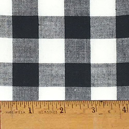 White Buffalo Check Plaid Cotton Homespun Plaid Fabric by JCS - So...