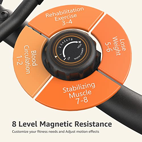 JEEKEE Recumbent Exercise Bike for Adults Seniors - Indoor Magneti...