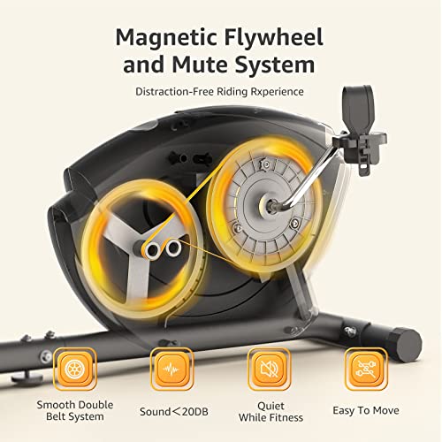 JEEKEE Recumbent Exercise Bike for Adults Seniors - Indoor Magneti...