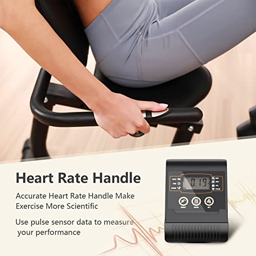 JEEKEE Recumbent Exercise Bike for Adults Seniors - Indoor Magneti...