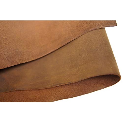 Yellow Brown Genuine Leather Square 1.8-2.0mm Thick DIY Cowhide Le...