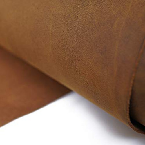Yellow Brown Genuine Leather Square 1.8-2.0mm Thick DIY Cowhide Le...
