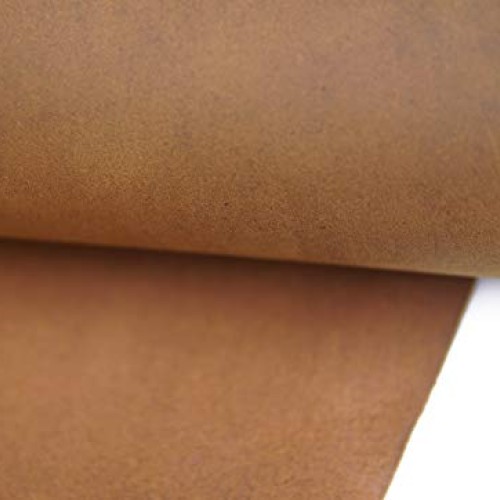 Yellow Brown Genuine Leather Square 1.8-2.0mm Thick DIY Cowhide Le...