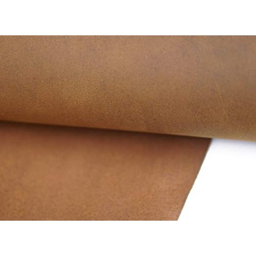 Yellow Brown Genuine Leather Square 1.8-2.0mm Thick DIY Cowhide Le...