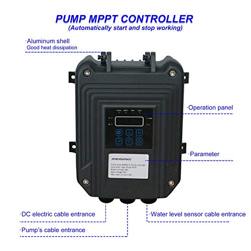 JENENSERIES Pump 270W DC 24V Solar Water Pumps, Max head 262ft,7.9...