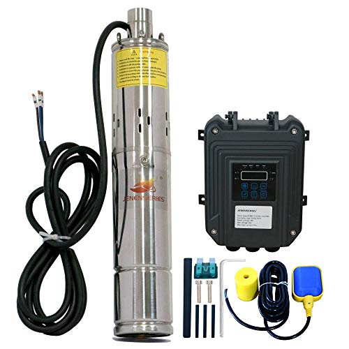JENENSERIES Pump 270W DC 24V Solar Water Pumps, Max head 262ft,7.9...