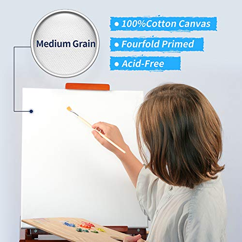 Pre Stretched Canvas 18x24 2 Pack Large Stretched Canvases for Pai...
