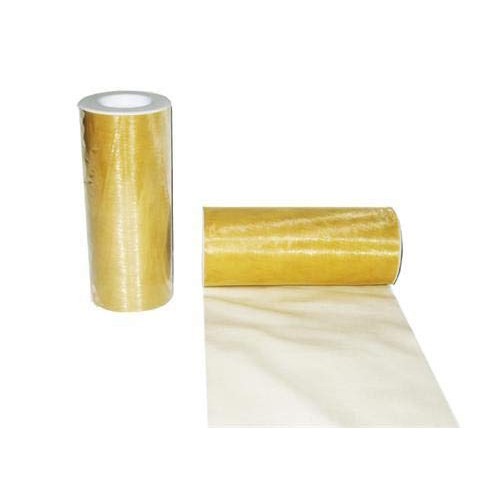 6 x 25 Yards Wide Sheer Organza Ribbon Fabric Roll Gold