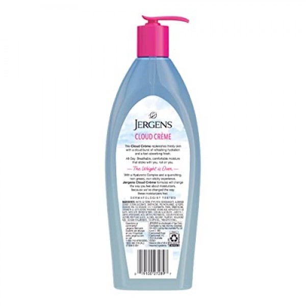 Jergens Cloud Creme Breathable Body Lotion, Fast-Absorbing Hydrati...