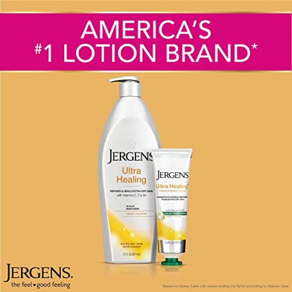 Jergens Ultra Healing Dry Skin Moisturizer, Travel Size Body and H...