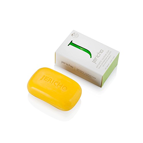 THE ORIGINAL Dead Sea Sulfur Soap Bar by Jericho - Natural Face an...