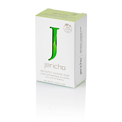 THE ORIGINAL Dead Sea Sulfur Soap Bar by Jericho - Natural Face an...