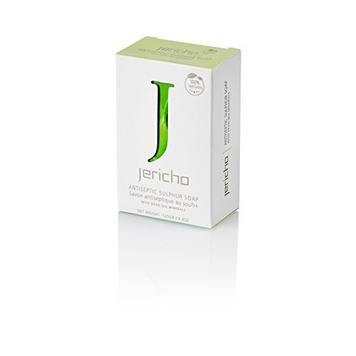 THE ORIGINAL Dead Sea Sulfur Soap Bar by Jericho - Natural Face an...