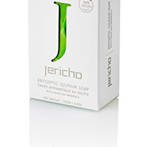 THE ORIGINAL Dead Sea Sulfur Soap Bar by Jericho - Natural Face an...
