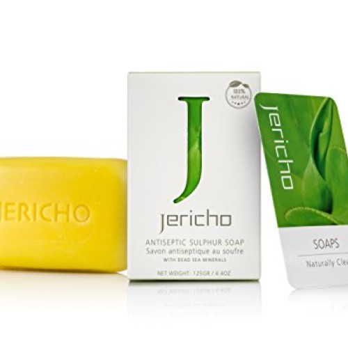 THE ORIGINAL Dead Sea Sulfur Soap Bar by Jericho - Natural Face an...