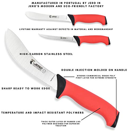 Jero Pro Series TR 3 Piece Butcher Set - Narrow Butcher, Skinning ...