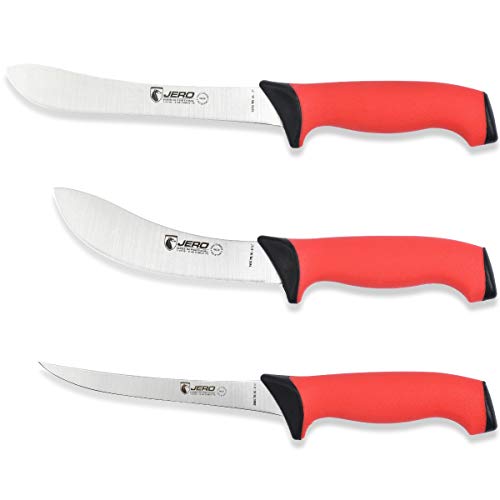 Jero Pro Series TR 3 Piece Butcher Set - Narrow Butcher, Skinning ...