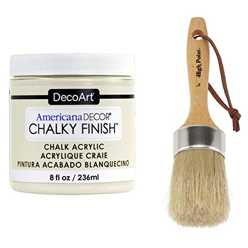 DecoArt Americana Décor Chalky Flat Finish Paint and 2 Chalk Wax ...