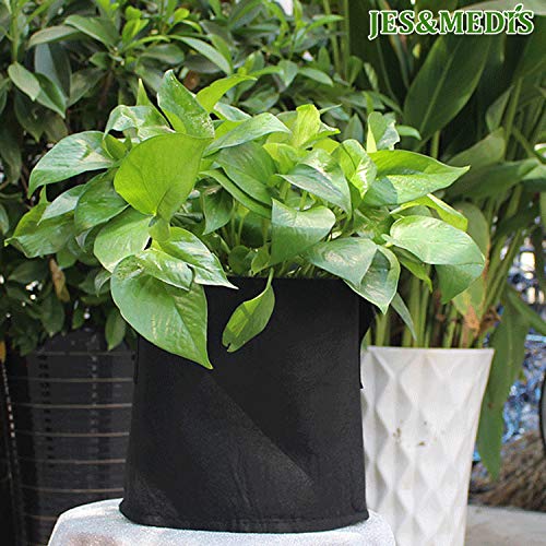12-Pack 1 Gallon Plant Grow Bags Thick Aeration Non Woven Fabric F...