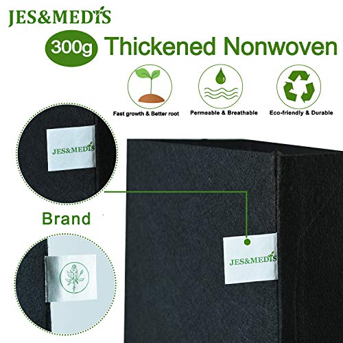 12-Pack 1 Gallon Plant Grow Bags Thick Aeration Non Woven Fabric F...