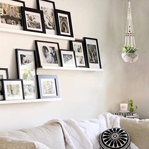 5-Pack Macrame Plant Hangers w/ 5 Hooks, Different Tiers, Handmade...