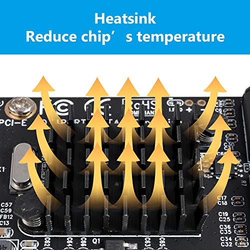 SATA Card 4 Port with 4 SATA Cables, 6 Gbps SATA 3.0 Controller PC...