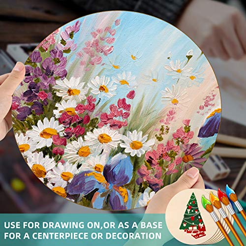 16 Inch Round Wood Circles Unfinished Round Wood Cutouts for Craft...