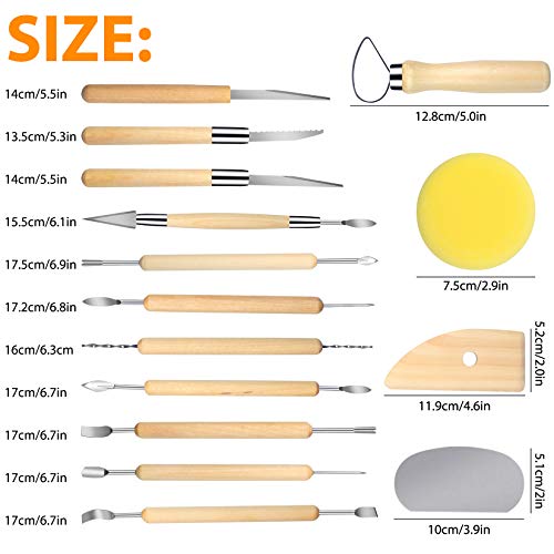 35-Pack Clay Tools Sculpting Pottery Tools Polymer Modeling Clay S...