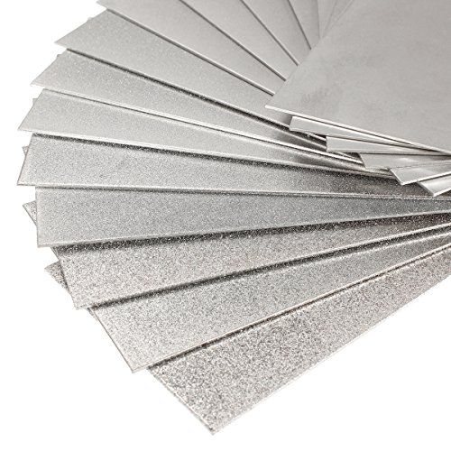 Jewboer Thin Diamond Knife Tool Sharpening Stone Square Plate Poli...