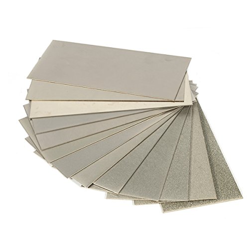 Jewboer Thin Diamond Knife Tool Sharpening Stone Square Plate Poli...