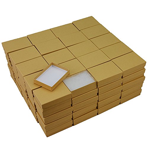 Kraft Cotton Filled Jewelry Box #32 Case of 100