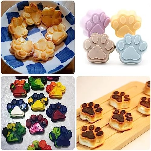 Silicone Molds Puppy Dog Paw and Bone, Non-Stick Food Grade Silico...