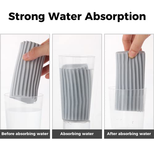 Jeymei 4-Pack Damp Clean Duster Sponge, Brush for Cleaning Blinds,...
