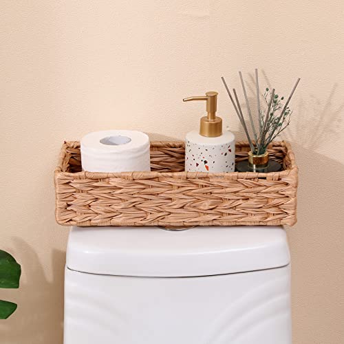 Bathroom Decor Box Toilet Tank Basket Woven Tissue Holder Box Toil...