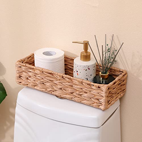 Bathroom Decor Box Toilet Tank Basket Woven Tissue Holder Box Toil...