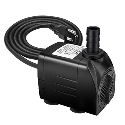 Jhua Water Pump 300GPH 1200L/H, 21W Submersible Water Pump, Ultr...